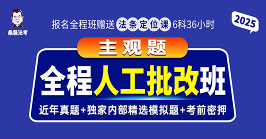 2025主观题全程人工批改班